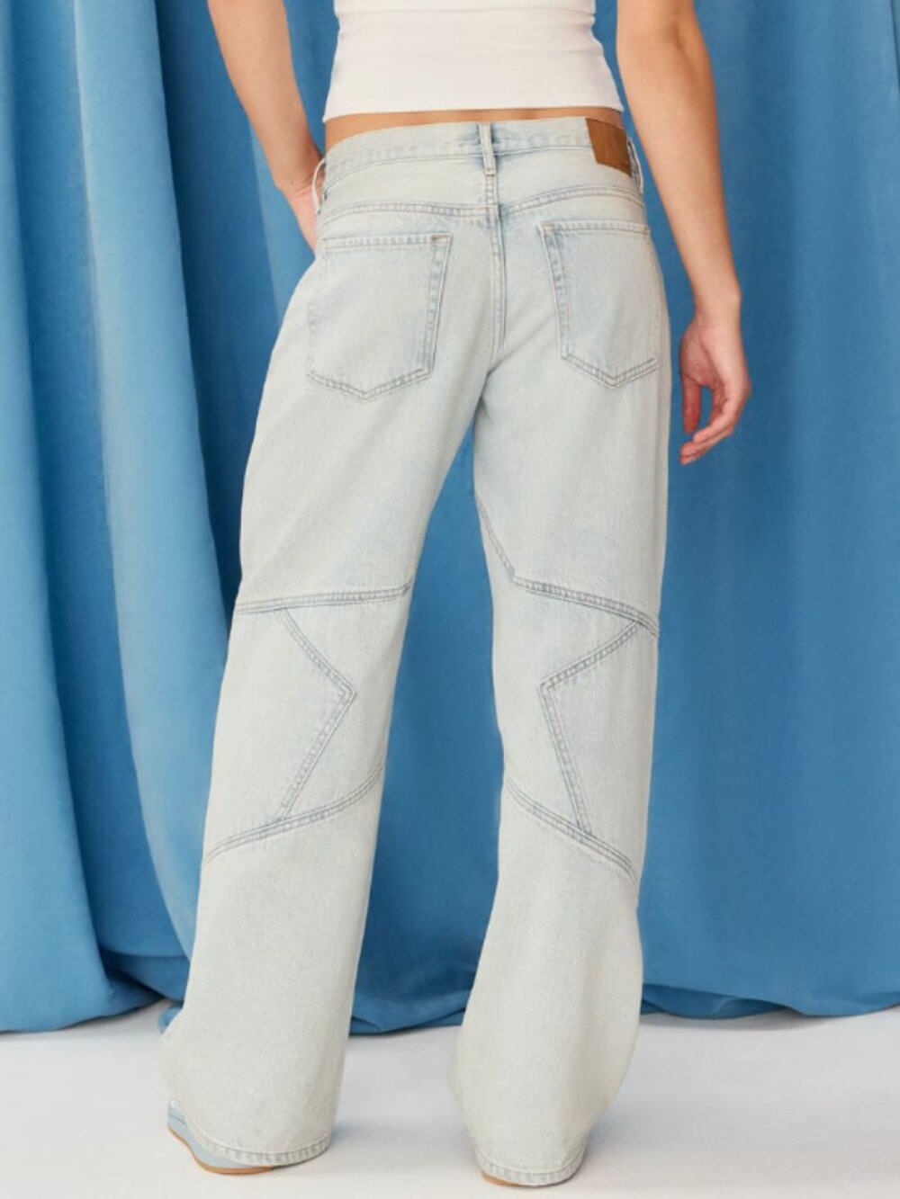 Demetra for Aero Super Low-Rise Baggy Wide Leg Jean